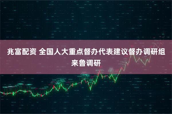 兆富配资 全国人大重点督办代表建议督办调研组来鲁调研